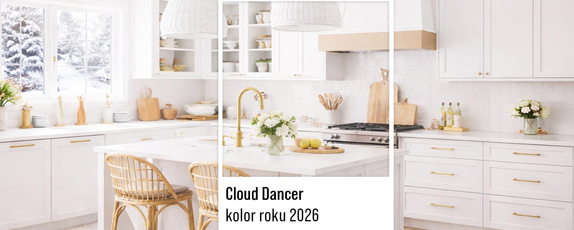 Kuchnia 2026 w świetle Cloud Dancer - biel, która inspiruje.