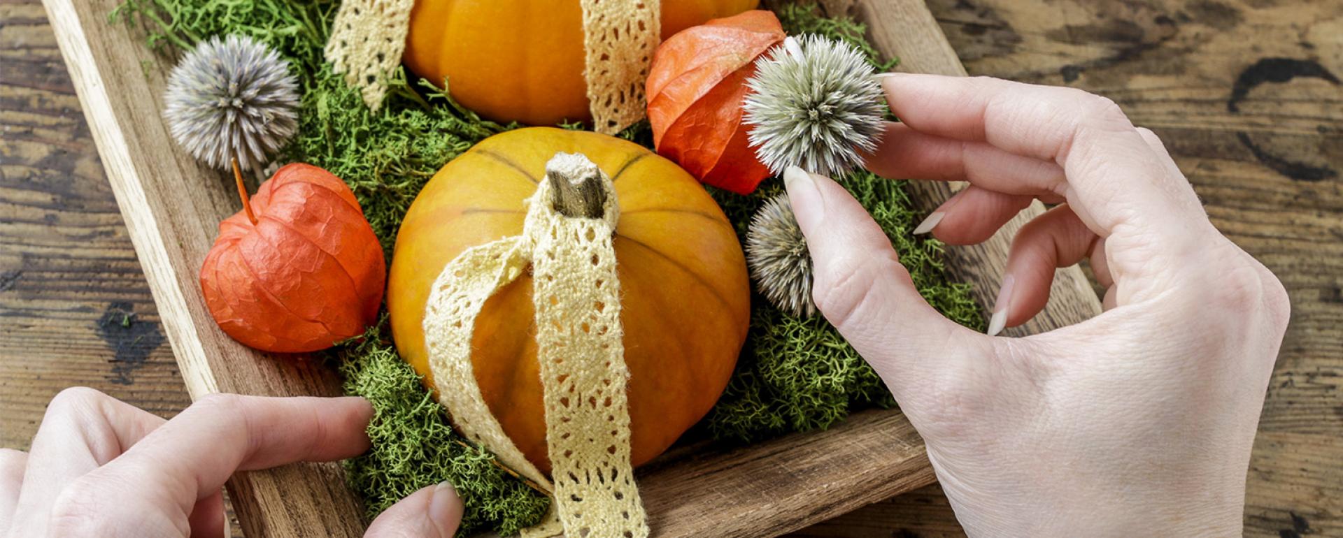 Dekoracje z dyni na jesienne dni.